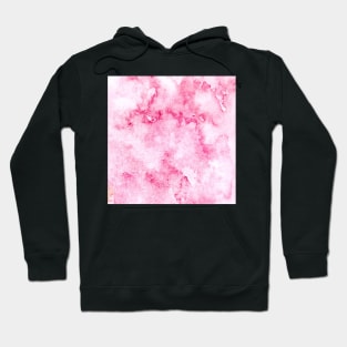 Hand drawn abstract square pink watercolor grunge background Hoodie